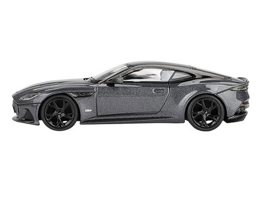 Aston Martin DBS RHD (Right Hand Drive) Gray Metallic 007 James Bond "No Time to Die" (2021) Movie Limited Edition 1/64 Diecast Model Car by Mini GT