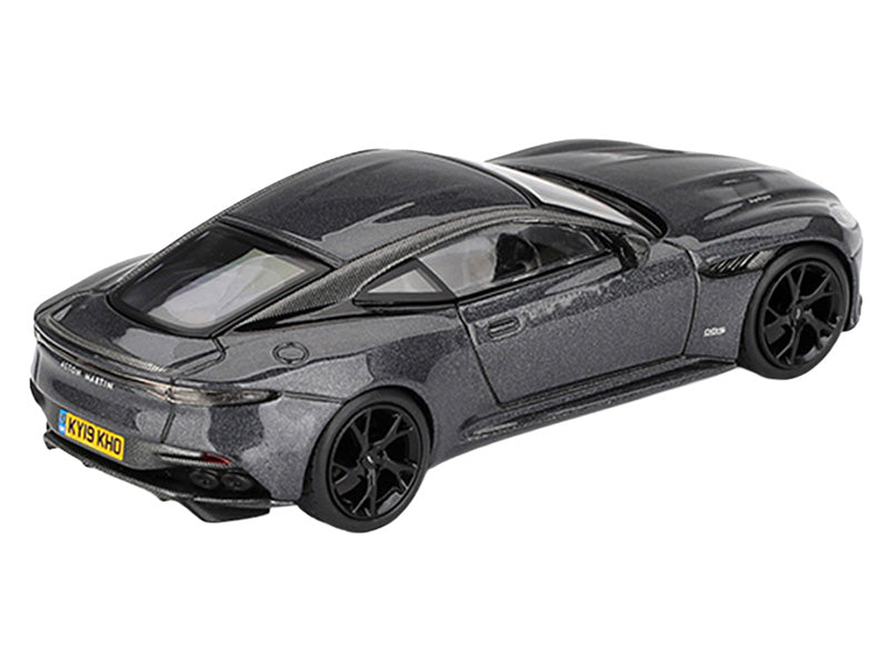 Aston Martin DBS RHD (Right Hand Drive) Gray Metallic 007 James Bond "No Time to Die" (2021) Movie Limited Edition 1/64 Diecast Model Car by Mini GT