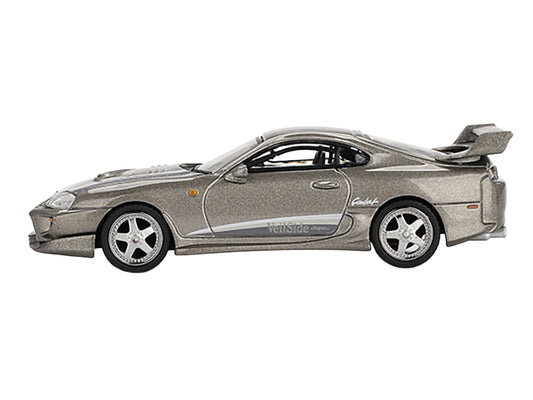 Toyota Supra "VeilSide Combat V-II" Combat Gray Metallic Limited Edition 1/64 Diecast Model Car by Mini GT