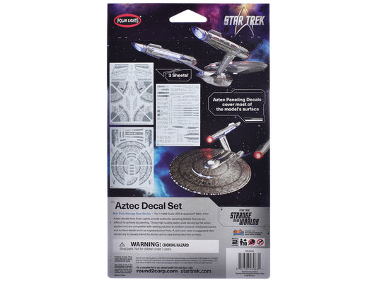 USS Enterprise NCC-1701 Aztec Decal Set "Star Trek: Strange New Worlds" (2022-Current) TV Series 1/1000 Scale by Polar Lights