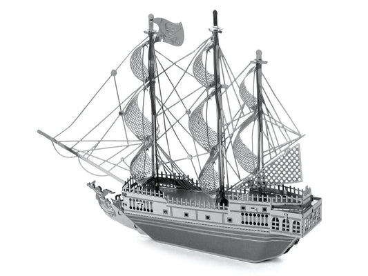 Model Kit Black Pearl Ship (Moderate Difficulty) Steel Model by Metal Earth