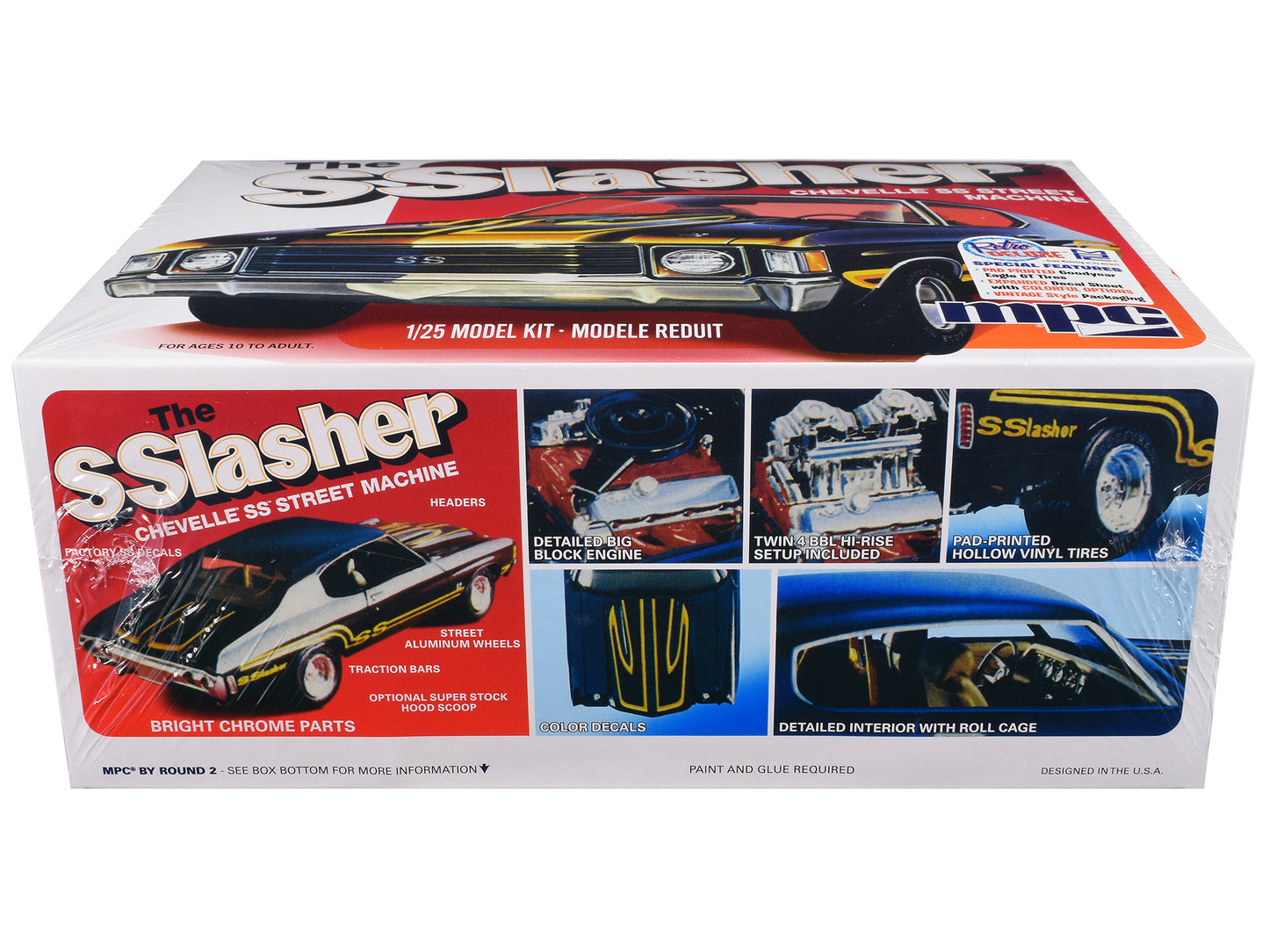 Skill 2 Model Kit Chevrolet Chevelle SS Street Machine "The SSlasher" 1/25 Scale Model by MPC
