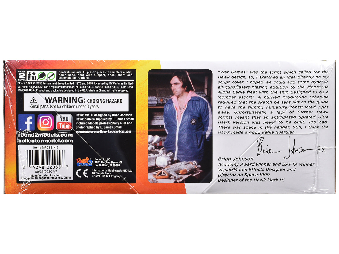 Skill 2 Model Kit Hawk Mark IX Spacecraft "Space: 1999" (1975-1977) TV Series 1/72 Scale Model by MPC