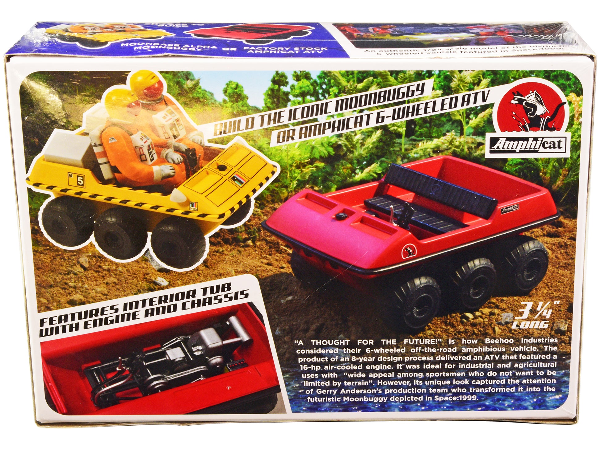 Skill 2 Moonbuggy/Amphicat 6-Wheeled ATV "Space: 1999" (1975-1977) TV Show 2-in-1 Model Kit 1/24 Scale Model by MPC