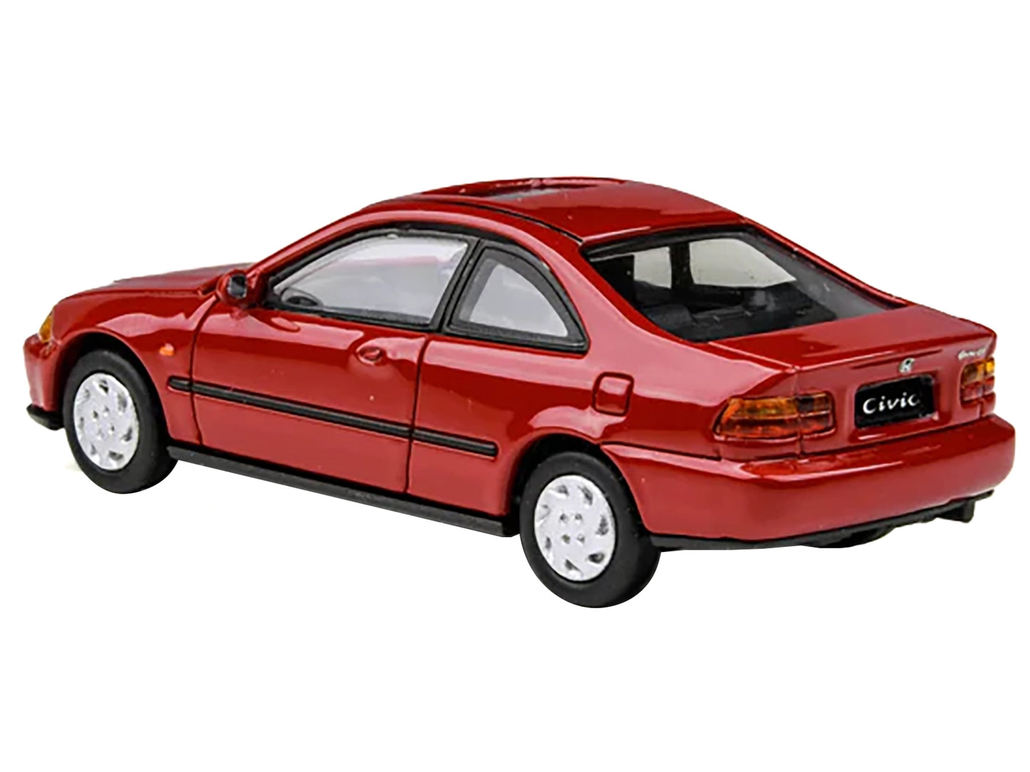 1995 Honda Civic Coupe EJ1 Milano Red 1/64 Diecast Model Car by Paragon Models