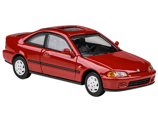 1995 Honda Civic Coupe EJ1 Milano Red 1/64 Diecast Model Car by Paragon Models