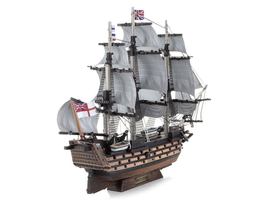 Model Kit HMS Victory British Navy Ship (Challenging Difficulty) Steel Model by Metal Earth