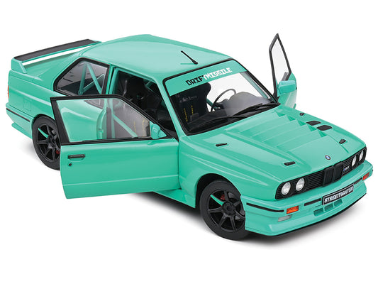 1990 BMW E30 M3 Custom "Drift Missile" Tiffany Blue 1/18 Diecast Model Car by Solido