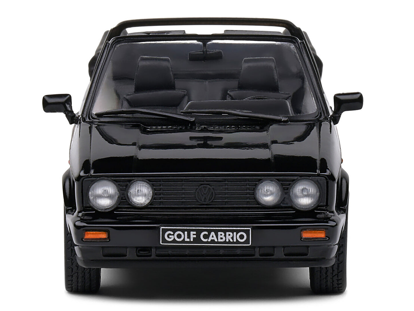 1992 Volkswagen Golf 1 Cabriolet Sportline Black 1/43 Diecast Model Car by Solido