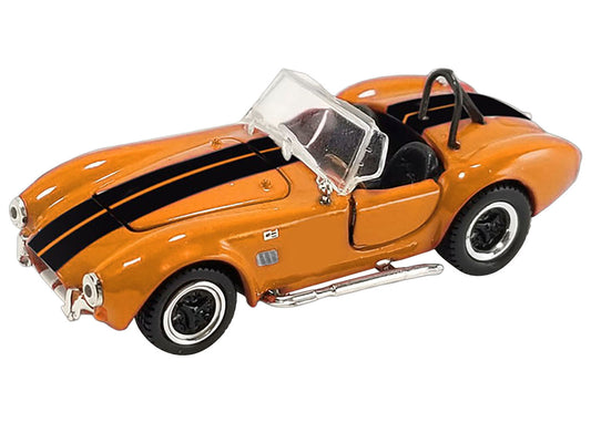 Shelby Cobra 427 S/C Orange with Black Stripes "Shelby Collectibles" Series 1/64 Diecast Model Car by ACME