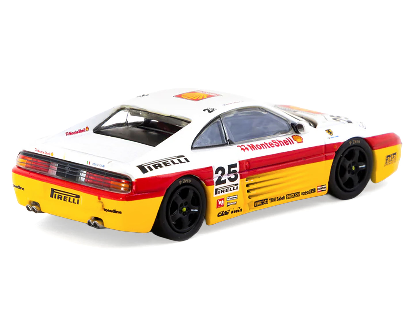 Ferrari 348 Challenge #25 Oscar Larrauri "Italian GT Championship" (1994) "Hobby64" Series 1/64 Diecast Model by Tarmac Works