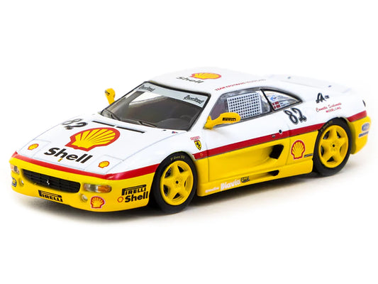 Ferrari F355 Challenge #82 Peter Andersen "Team Kroymans - Shell Oil" "Ferrari F355 Challenge" (1999) "Hobby64" Series 1/64 Diecast Model Car by Tarmac Works