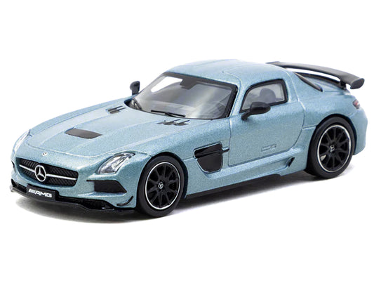 Mercedes-Benz SLS AMG Coupe Black Series Matte Blue Metallic "Global64" Series 1/64 Diecast Model by Tarmac Works