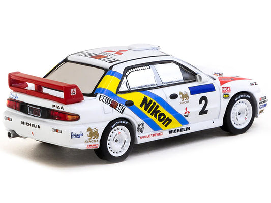 Mitsubishi Lancer Evolution III #2 Kenneth Eriksson - Staffan Parmander Winner "Hong Kong-Beijing Rally" (1995) "Global64" Series 1/64 Diecast Model by Tarmac Works