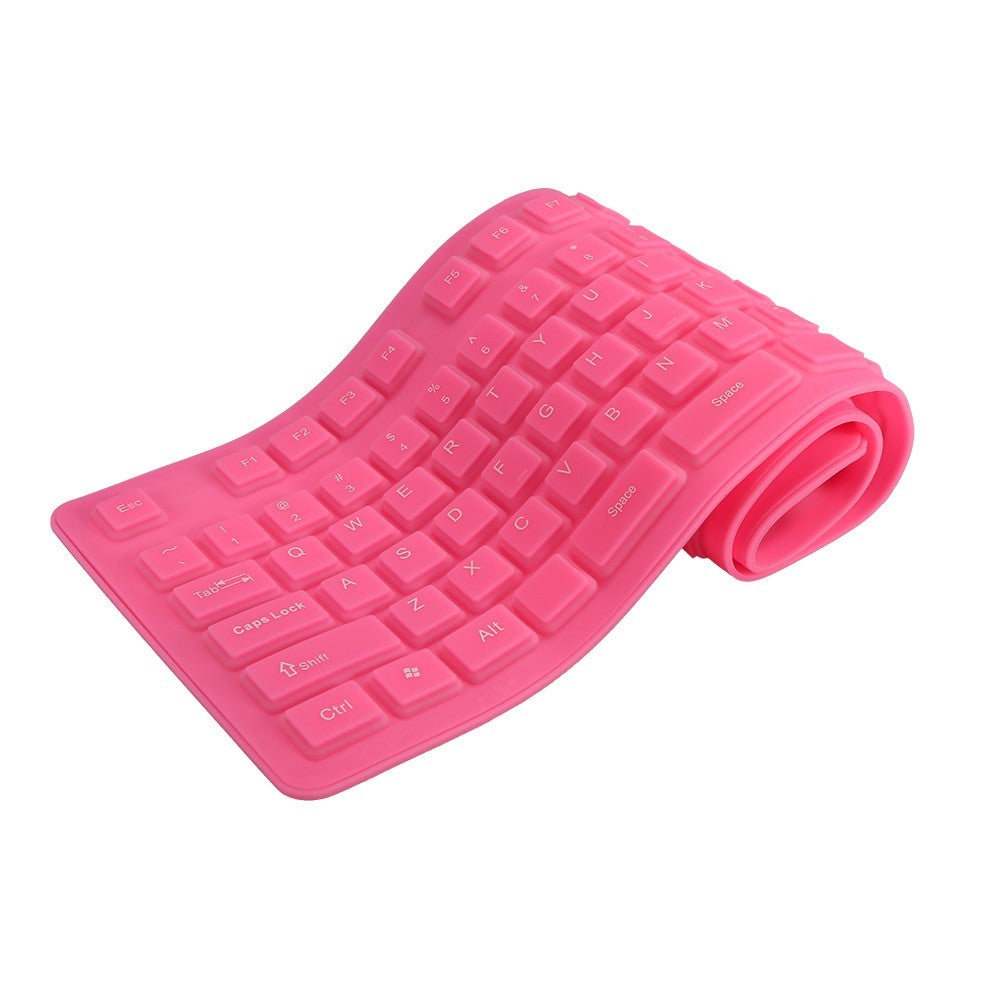 108 Keys USB Silicone Foldable Keyboard Waterproof Dustproof USB Silent Keys