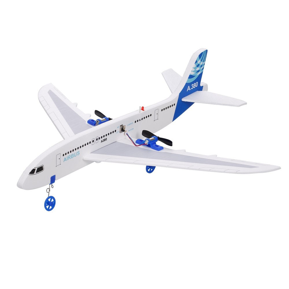 A380 RC Airplane for Kids 2.4GHz 2CH Small Plane DIY Flight Toys for Kids Boys