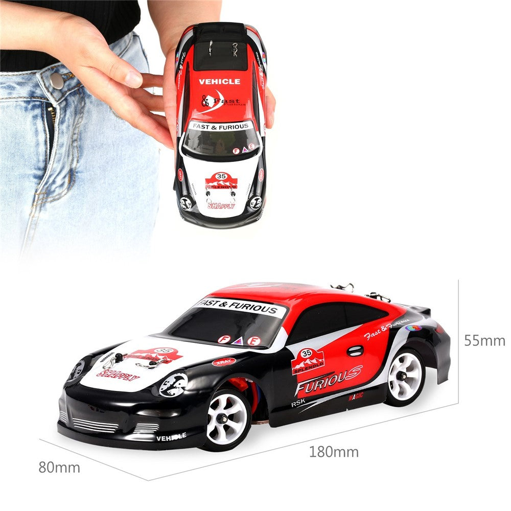 WLTOYS K969 Remote Control Drift Car 1/28 Scale RC Sport Racing Car 2.4G 4WD High Speed 30KM/H RC Car Drift Toy with Metal Chassis