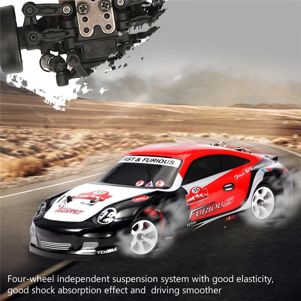 WLTOYS K969 Remote Control Drift Car 1/28 Scale RC Sport Racing Car 2.4G 4WD High Speed 30KM/H RC Car Drift Toy with Metal Chassis