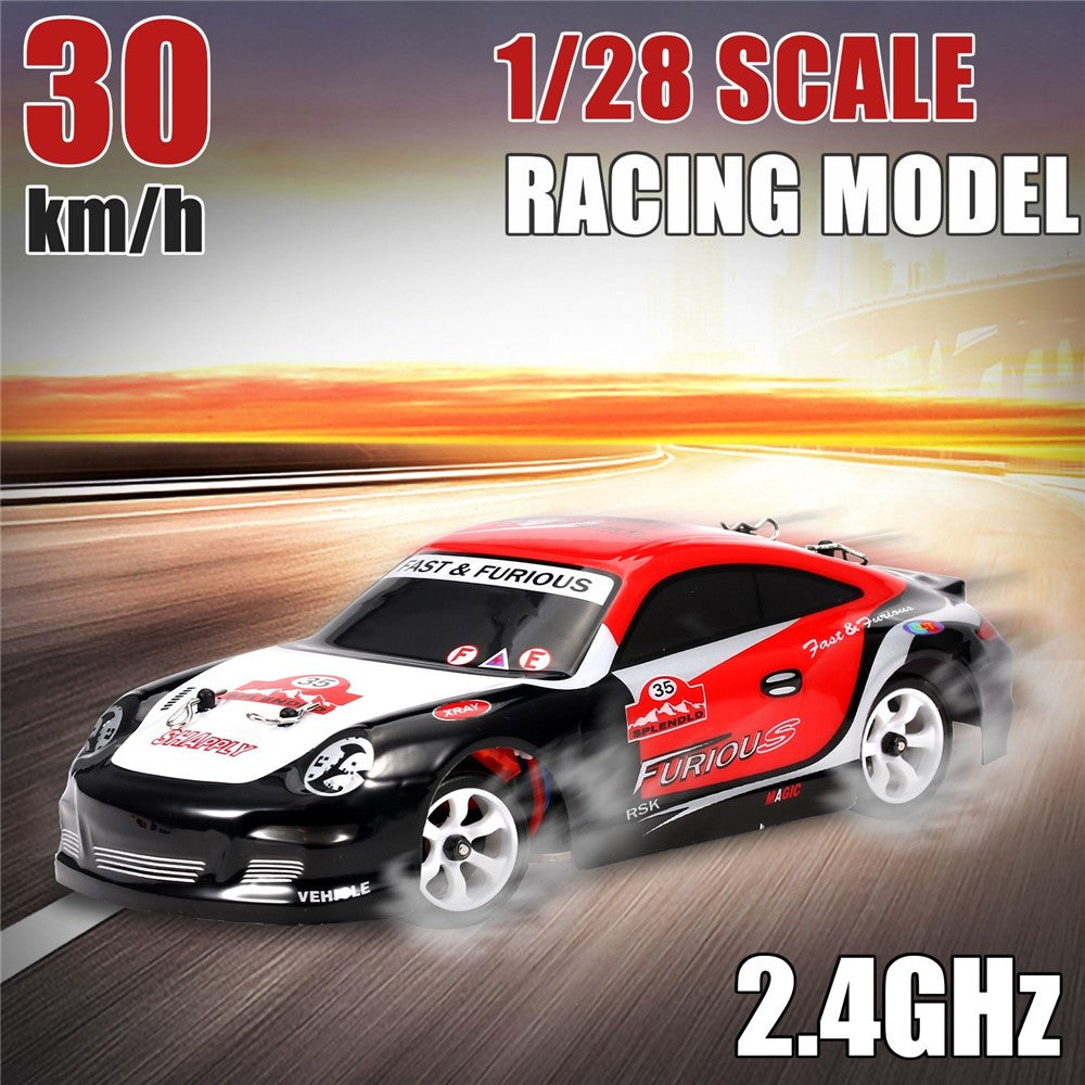 WLTOYS K969 Remote Control Drift Car 1/28 Scale RC Sport Racing Car 2.4G 4WD High Speed 30KM/H RC Car Drift Toy with Metal Chassis