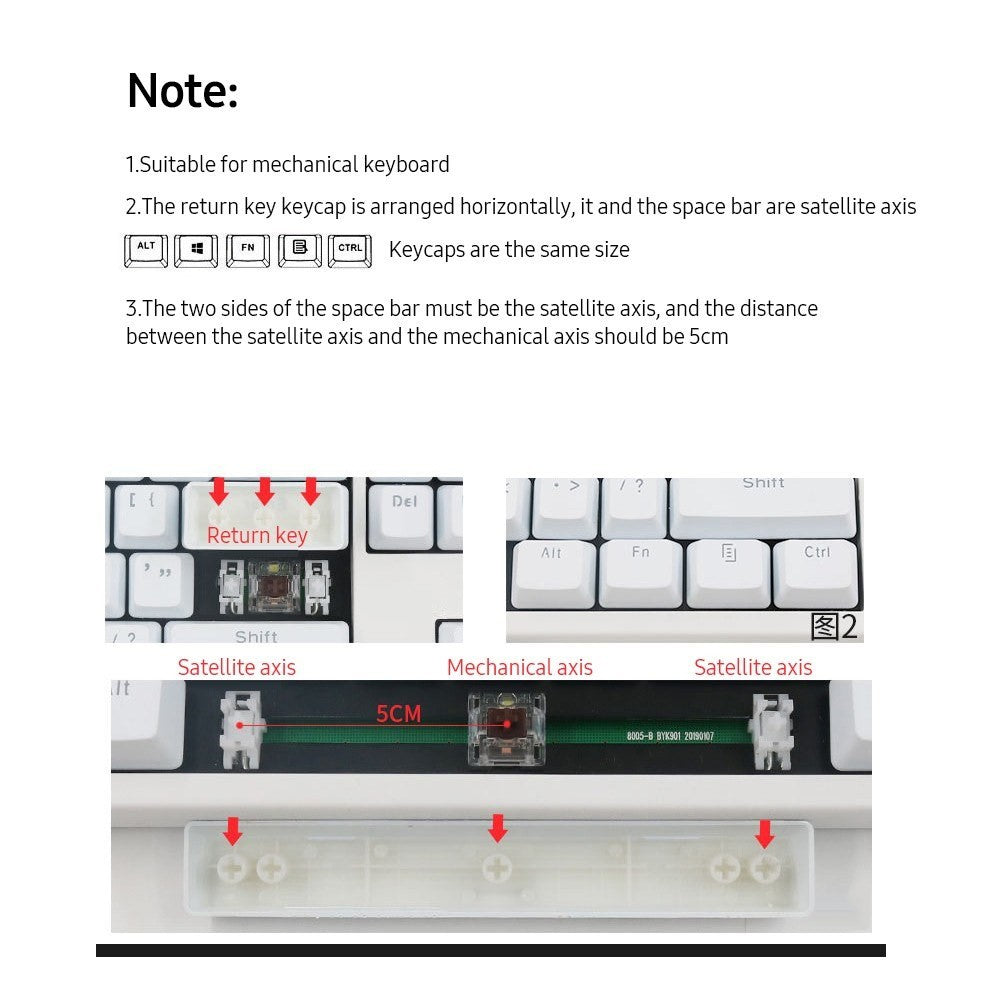 For Mechanical Keyboard 104 Keys Injection Molding PBT Keycap Set