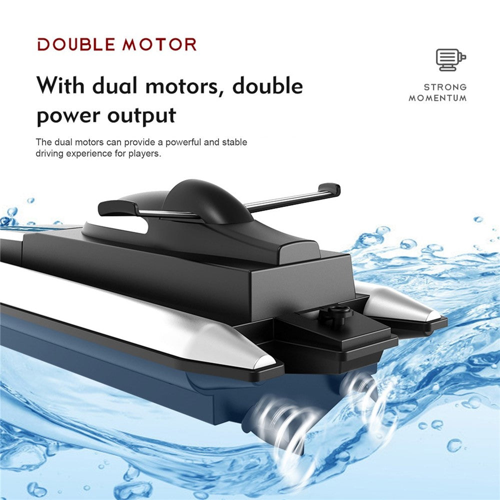 LSRC 2.4GHz RC Boat Remote Control Racing Boat Waterproof Toy for Lake Pool Sea