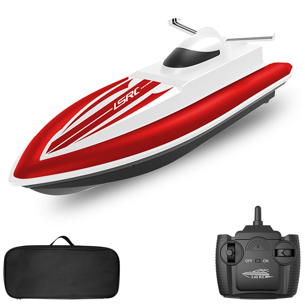 LSRC 2.4GHz RC Boat Remote Control Racing Boat Waterproof Toy for Lake Pool Sea
