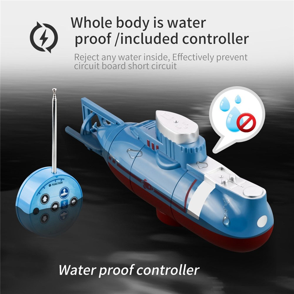 Mini RC Submarine Remote Control Boat Waterproof Diving Toy