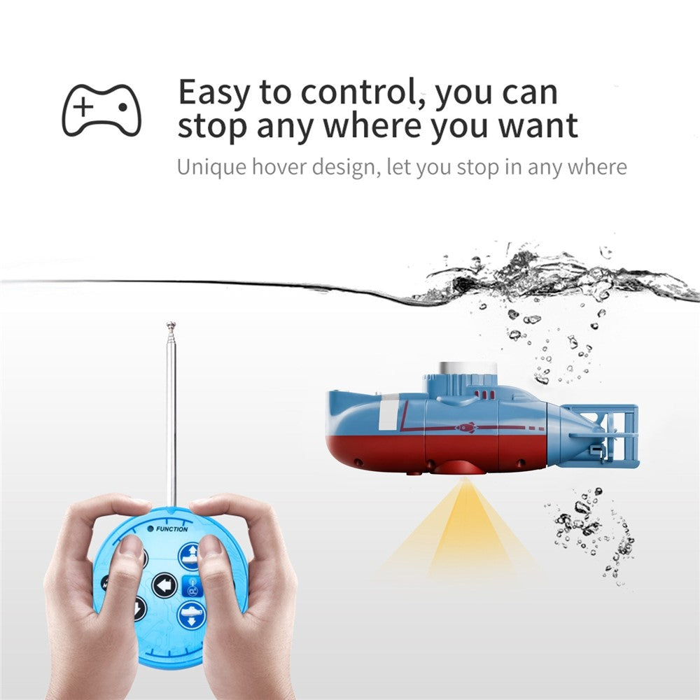 Mini RC Submarine Remote Control Boat Waterproof Diving Toy