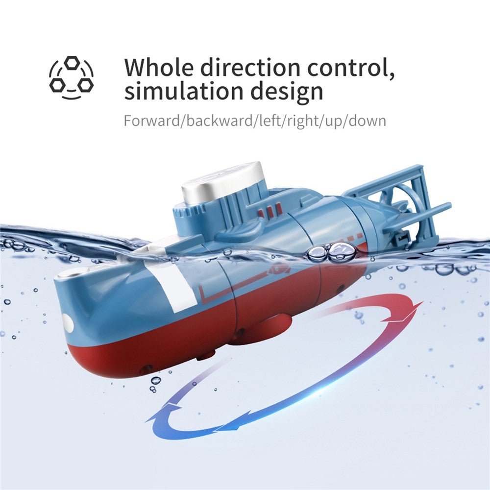 Mini RC Submarine Remote Control Boat Waterproof Diving Toy