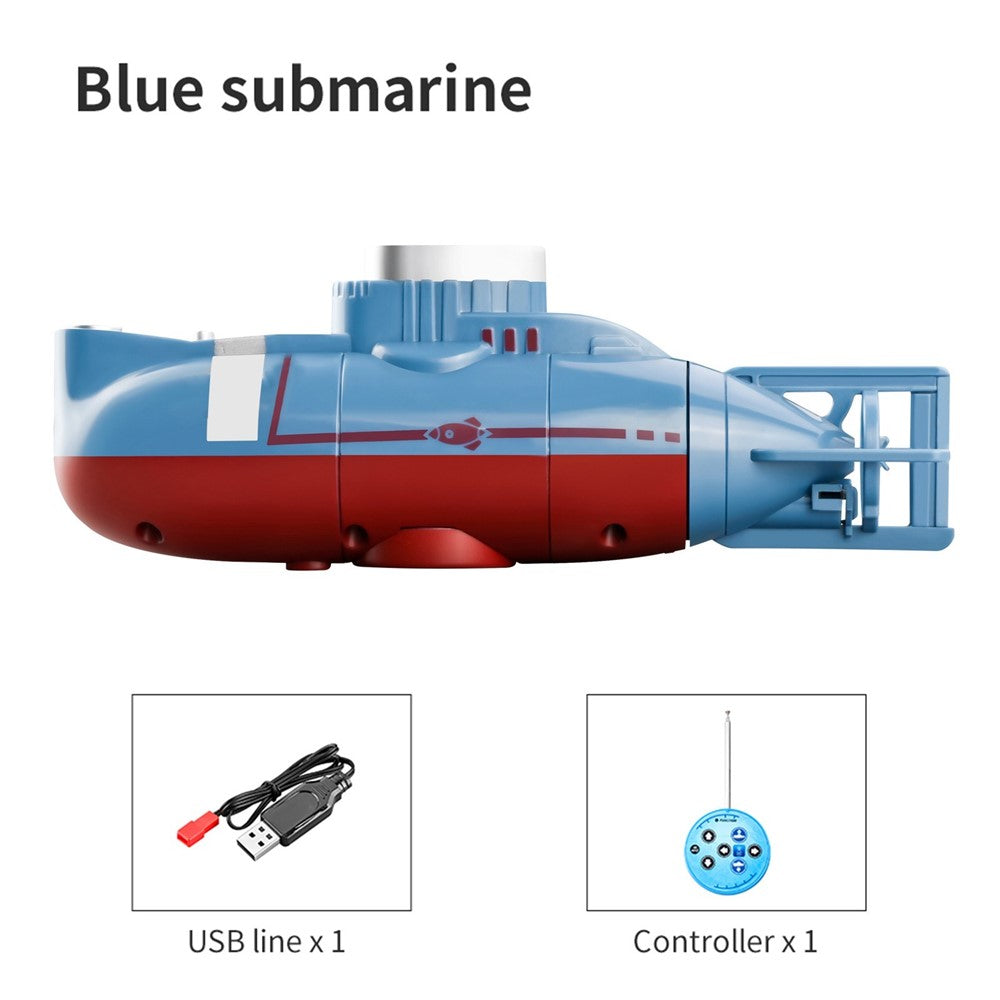 Mini RC Submarine Remote Control Boat Waterproof Diving Toy