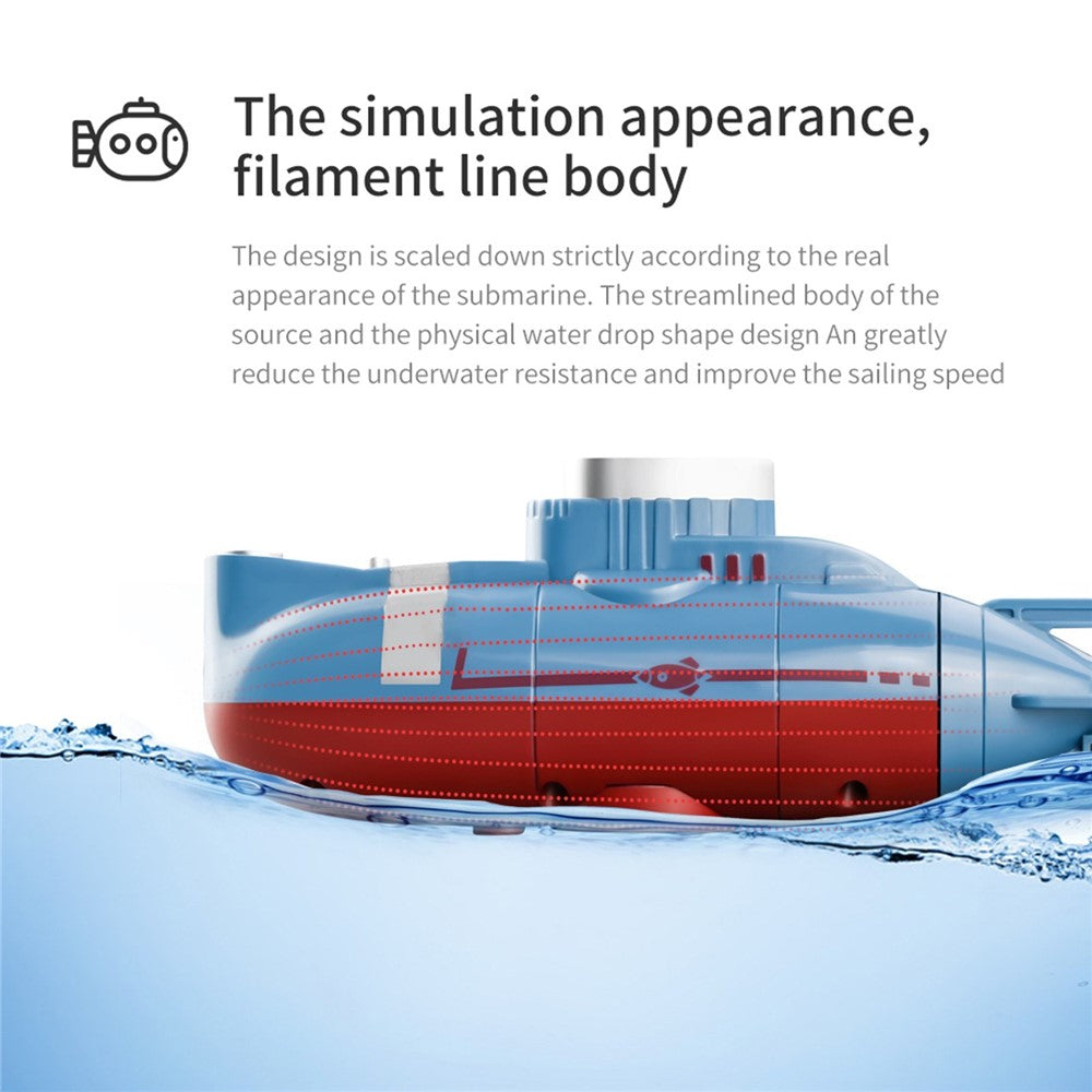Mini RC Submarine Remote Control Boat Waterproof Diving Toy