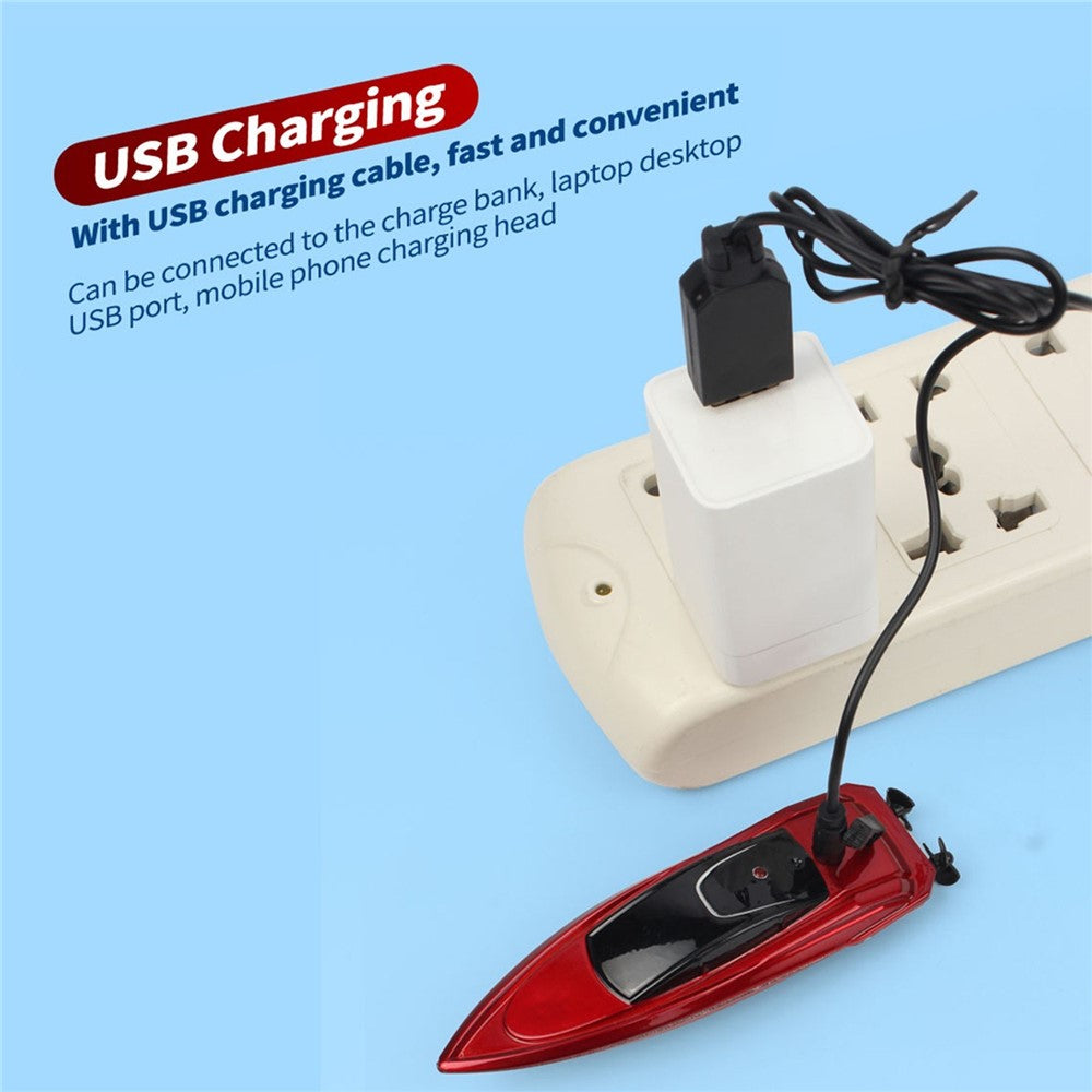 2.4GHz Mini RC Boat Remote Control Boat Waterproof RC Toy Kids Gift
