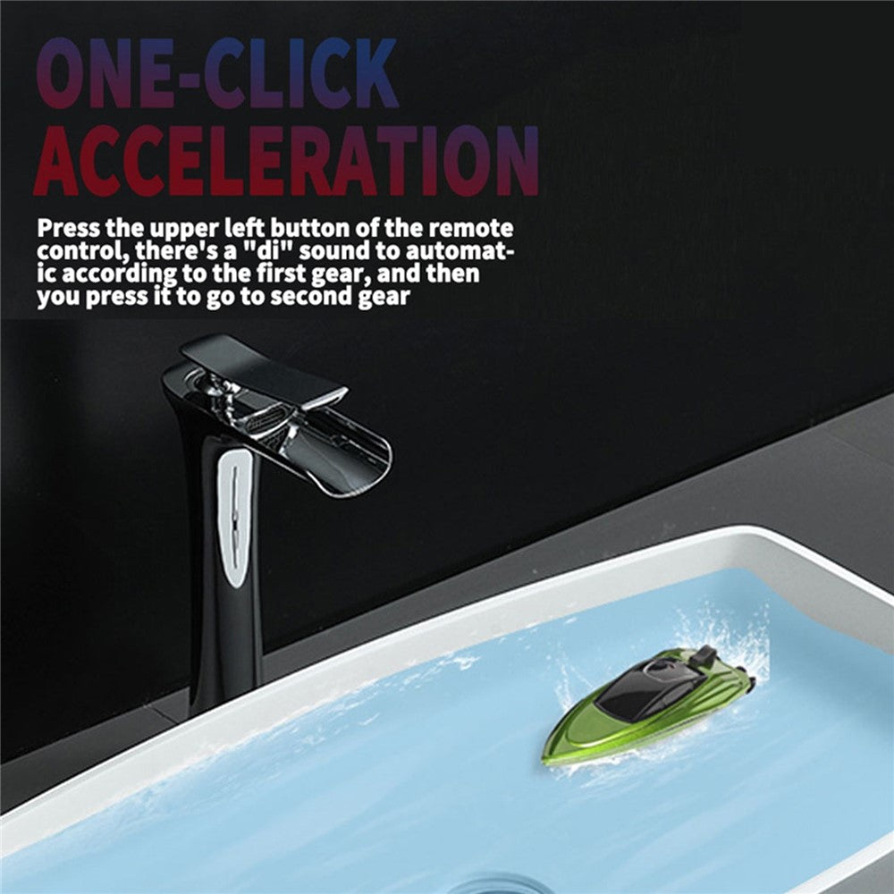 2.4GHz Mini RC Boat Remote Control Boat Waterproof RC Toy Kids Gift