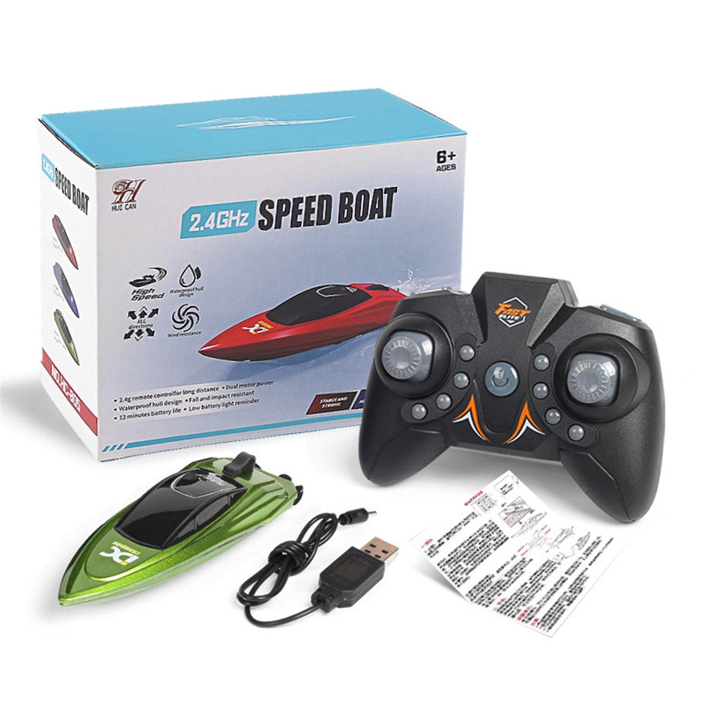 2.4GHz Mini RC Boat Remote Control Boat Waterproof RC Toy Kids Gift