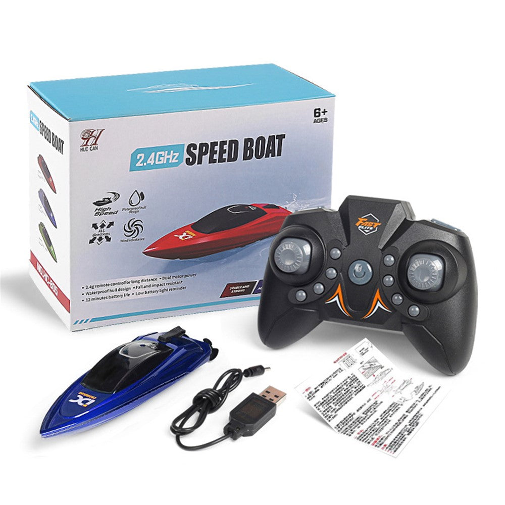 2.4GHz Mini RC Boat Remote Control Boat Waterproof RC Toy Kids Gift