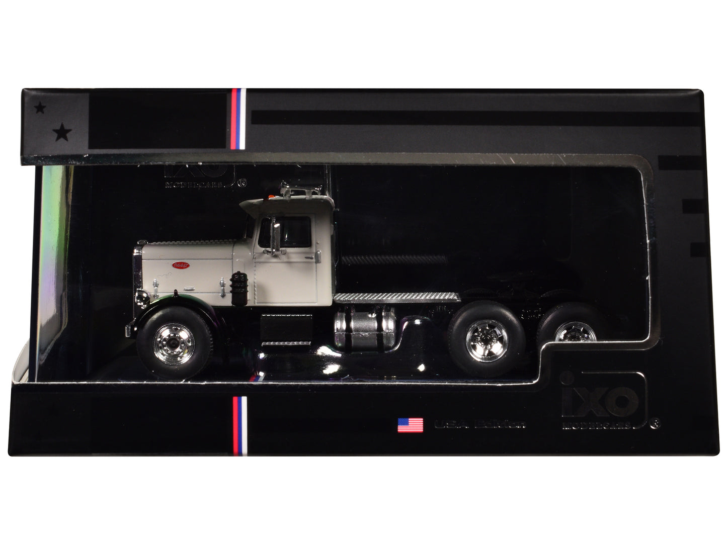 1955 Peterbilt 281 Truck Tractor White 1/64 Diecast Model by IXO Models