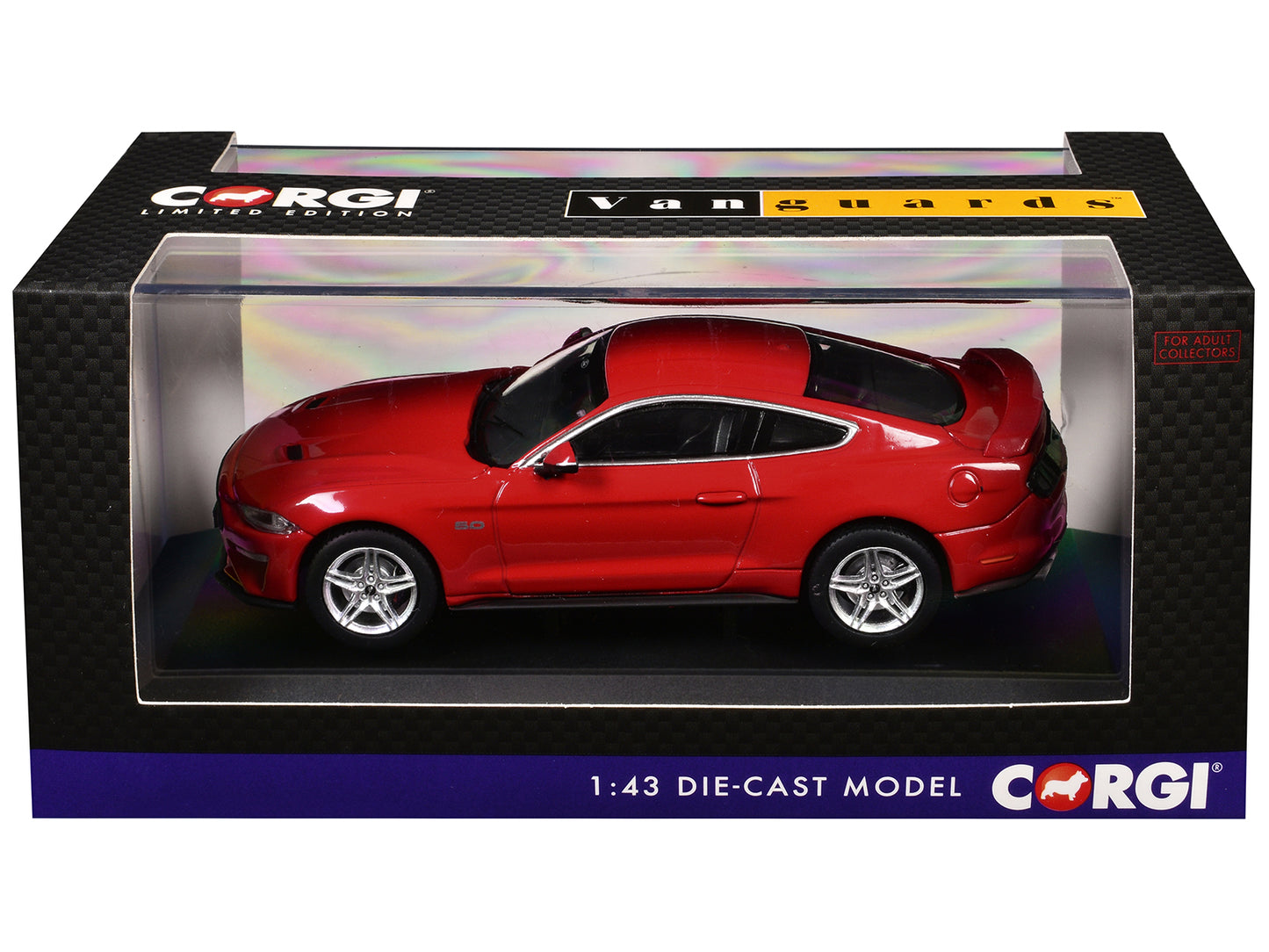 Ford Mustang Mk6 GT Fastback 5.0 RHD (Right Hand Drive) Race Red "Vanguards" Series 1/43 Diecast Model Car by Corgi
