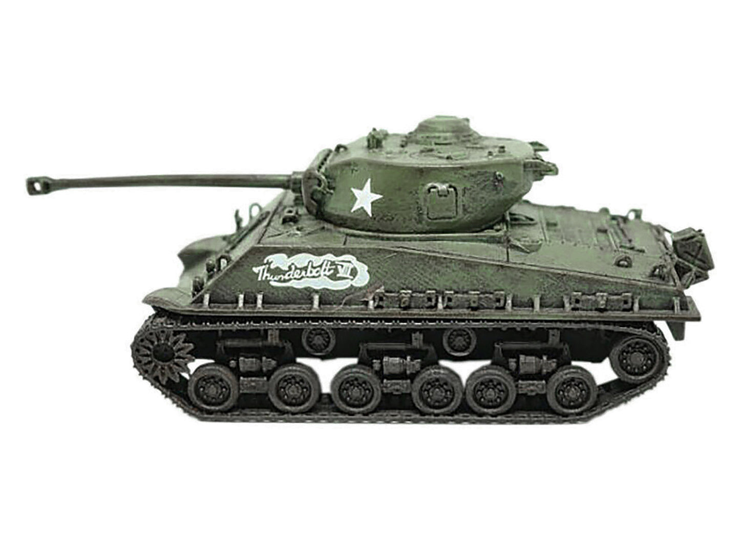 United States M4A3 Sherman Tank "Thunderbolt VII - WWII" United States Army "Armor Collection" Series 1/72 Model by Wings of the Great War