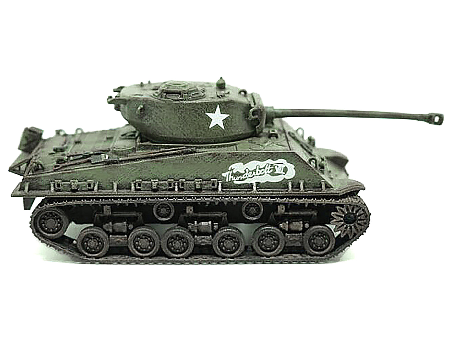 United States M4A3 Sherman Tank "Thunderbolt VII - WWII" United States Army "Armor Collection" Series 1/72 Model by Wings of the Great War