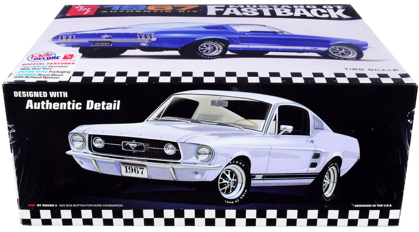 Skill 2 Model Kit 1967 Ford Mustang GT Fastback 1/25 Scale Model by AMT