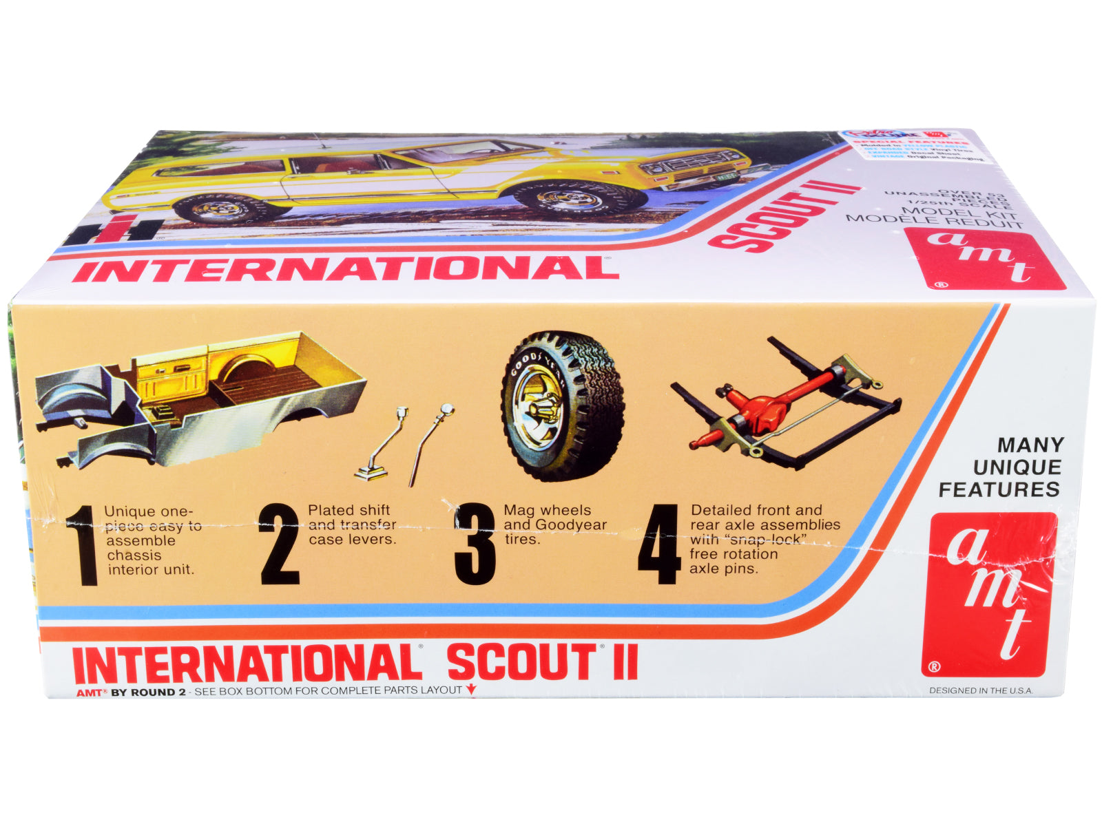 Skill 2 Model Kit IH International Harvester Scout II 1/25 Scale Model by AMT