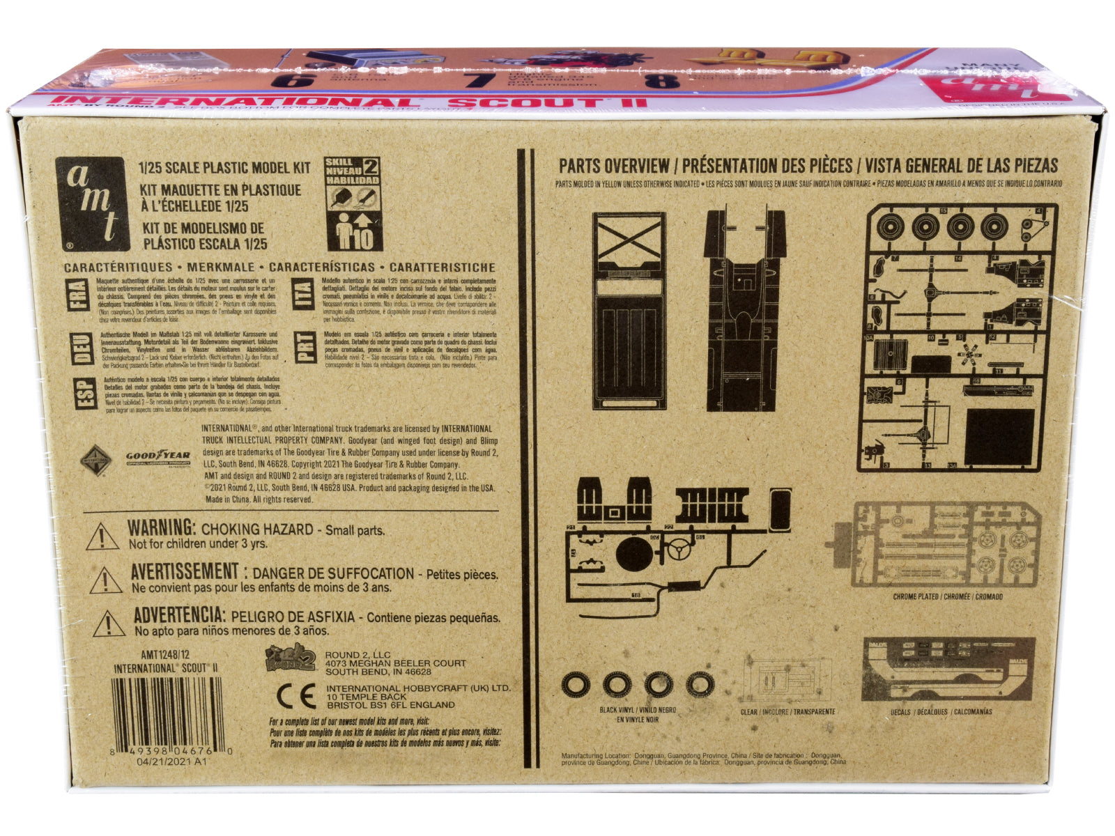 Skill 2 Model Kit IH International Harvester Scout II 1/25 Scale Model by AMT