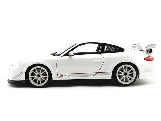 Porsche 911 GT3 RS 4.0 White 1/18 Diecast Car Model by Bburago