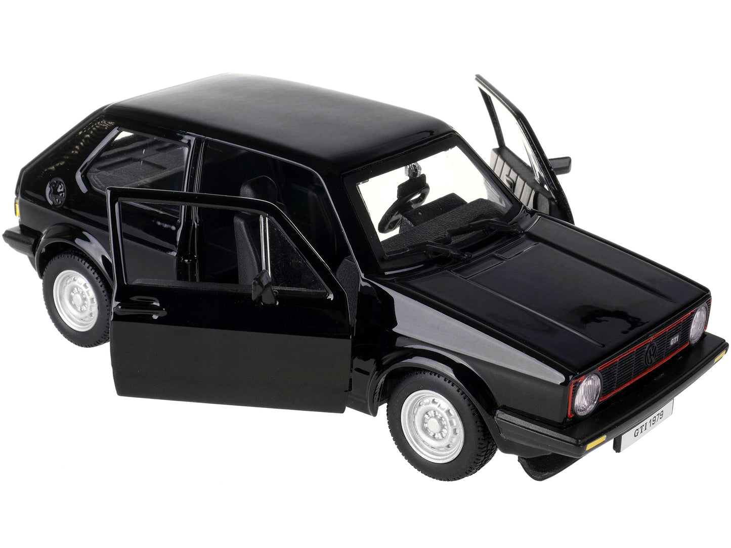 1979 Volkswagen Golf Mk1 GTI Black 1/24 Diecast Model Car by Bburago