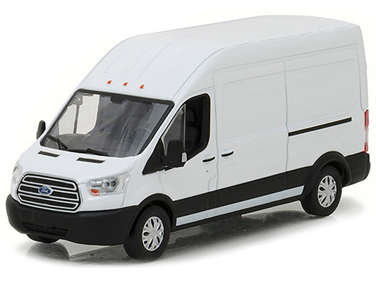 2017 Ford Transit LWB High Roof Van Oxford White 1/43 Diecast Model Car by Greenlight