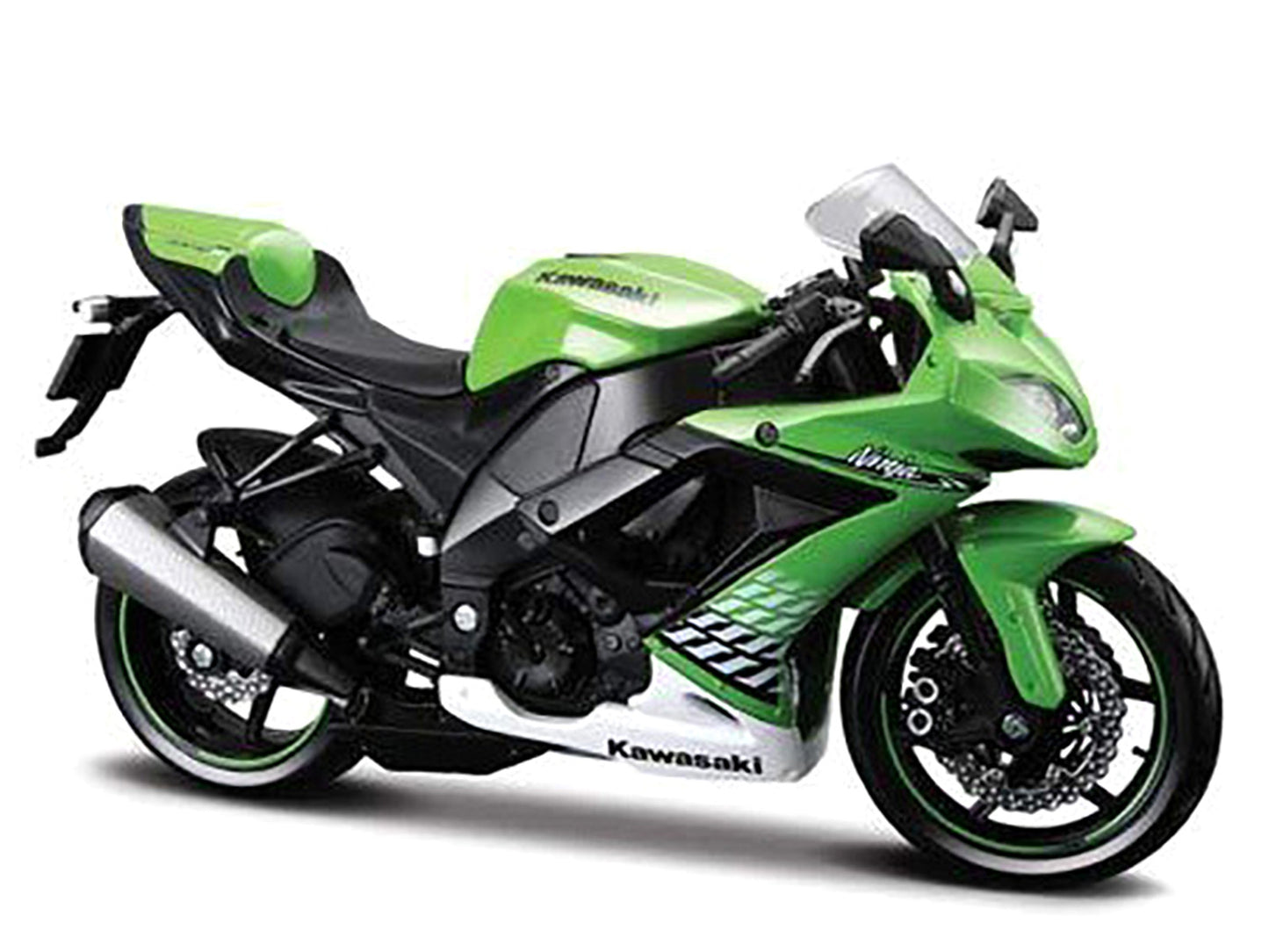 2010 Kawasaki Ninja ZX-10R Green 1/12 Diecast Motorcycle Model by Maisto