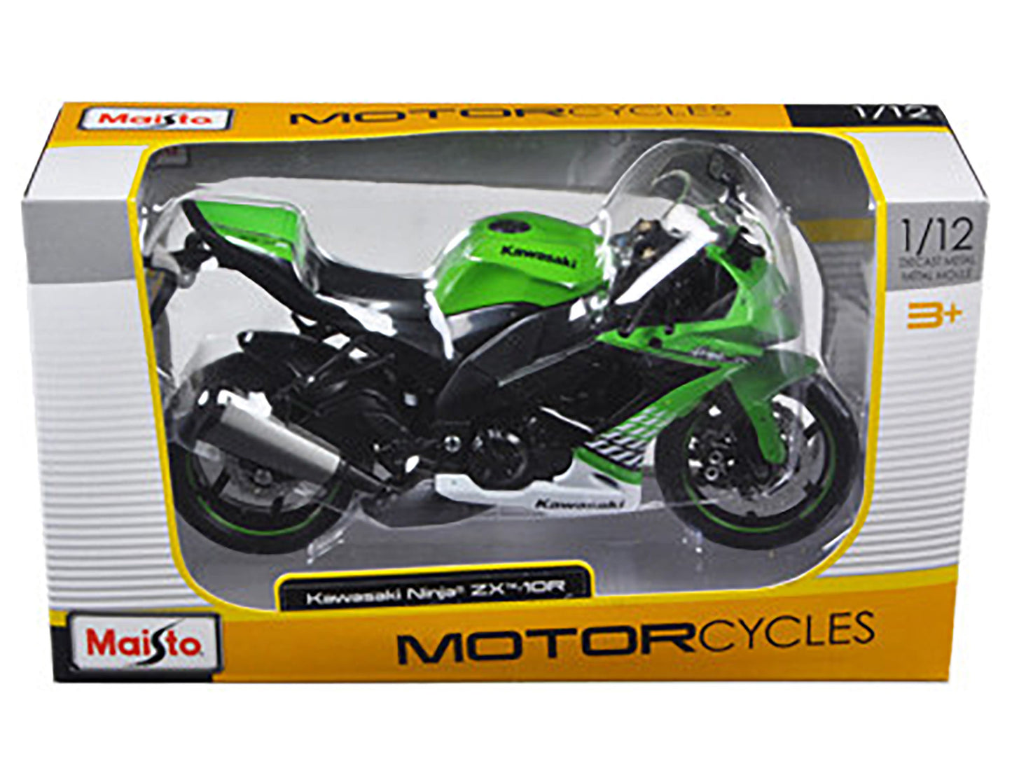 2010 Kawasaki Ninja ZX-10R Green 1/12 Diecast Motorcycle Model by Maisto