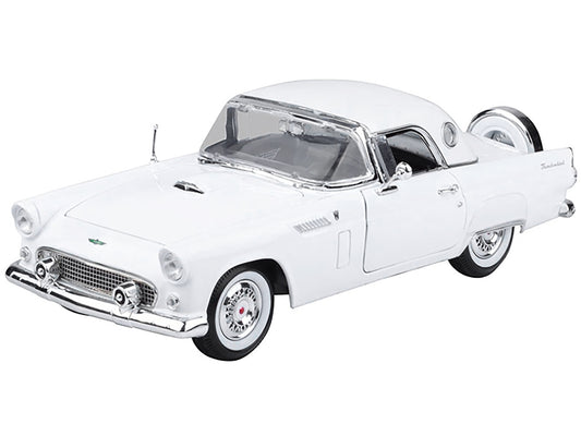 1956 Ford Thunderbird White "Timeless Classics" 1/18 Diecast Model Car by Motormax