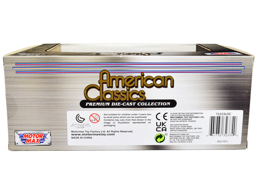 1937 Ford Pickup Truck Blue Metallic and Black "American Classics" 1/24 Diecast Model Car by Motormax