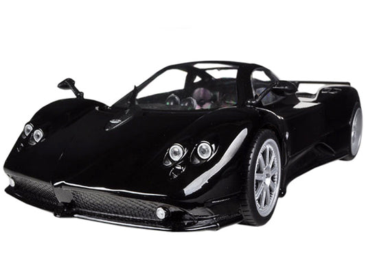 Pagani Zonda F Black 1/18 Diecast Car Model by Motormax